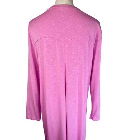Southern Tide Large Long Sleeve Pink Dress Rayon Spandex - Picture 5 of 15
